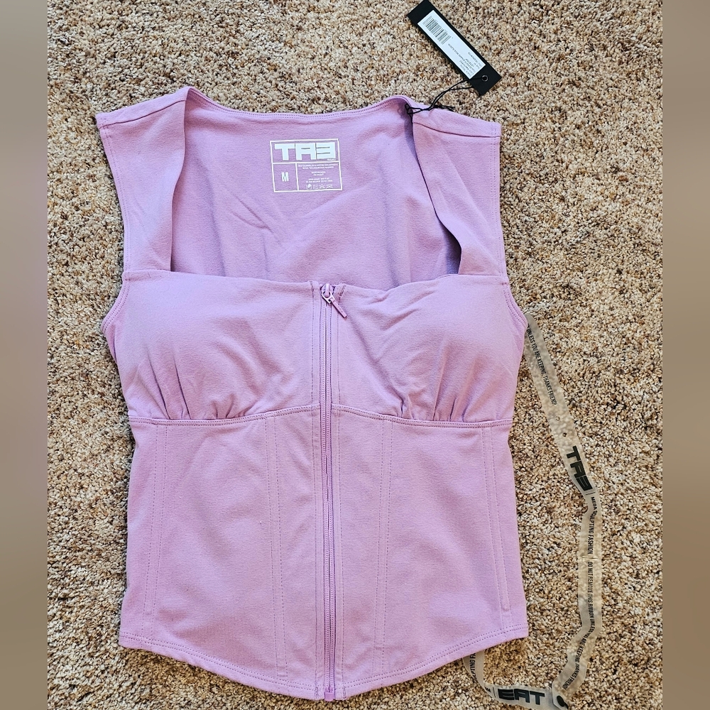 TA3 Corsety Square Neck Corset Top Med NWT Retail $120 SOLD OUT - Picture 9 of 11